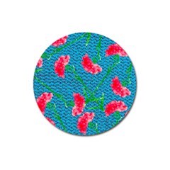 Carnations Magnet 3  (Round)