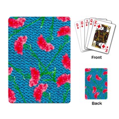 Carnations Playing Card