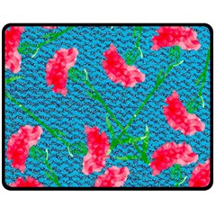 Carnations Fleece Blanket (Medium) 