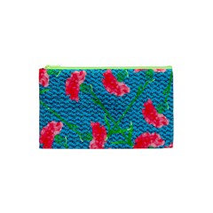 Carnations Cosmetic Bag (xs) by DanaeStudio