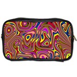 Abstract Shimmering Multicolor Swirly Toiletries Bags 2-Side