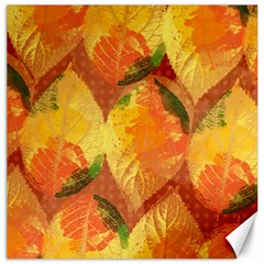 Fall Colors Leaves Pattern Canvas 20  X 20   by DanaeStudio