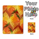 Fall Colors Leaves Pattern Multi-purpose Cards (Rectangle)  Front 53