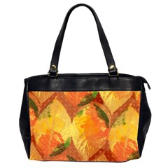 Fall Colors Leaves Pattern Office Handbags (2 Sides)  by DanaeStudio