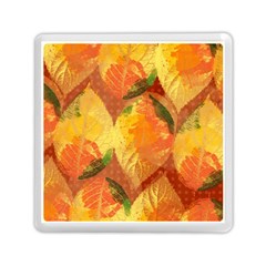 Fall Colors Leaves Pattern Memory Card Reader (square)  by DanaeStudio