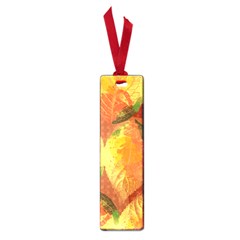 Fall Colors Leaves Pattern Small Book Marks by DanaeStudio