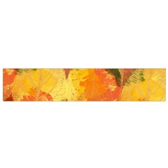 Fall Colors Leaves Pattern Flano Scarf (small)  by DanaeStudio