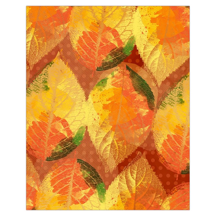 Fall Colors Leaves Pattern Drawstring Bag (Small)