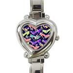 Colorful High Heels Pattern Heart Italian Charm Watch Front