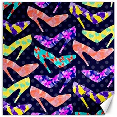 Colorful High Heels Pattern Canvas 20  X 20   by DanaeStudio