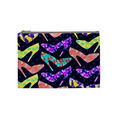 Colorful High Heels Pattern Cosmetic Bag (medium)  by DanaeStudio