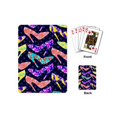 Colorful High Heels Pattern Playing Cards (mini)  by DanaeStudio