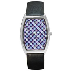 Snowflakes Pattern Barrel Style Metal Watch by DanaeStudio