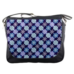 Snowflakes Pattern Messenger Bags