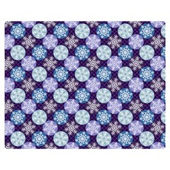 Snowflakes Pattern Double Sided Flano Blanket (medium)  by DanaeStudio