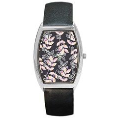 Winter Beautiful Foliage  Barrel Style Metal Watch by DanaeStudio