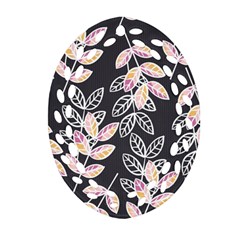 Winter Beautiful Foliage  Oval Filigree Ornament (2-side)  by DanaeStudio