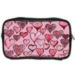 Artistic Valentine Hearts Toiletries Bags Front