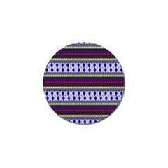 Colorful Retro Geometric Pattern Golf Ball Marker (4 Pack) by DanaeStudio