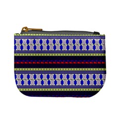 Colorful Retro Geometric Pattern Mini Coin Purses by DanaeStudio