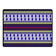 Colorful Retro Geometric Pattern Fleece Blanket (small) by DanaeStudio