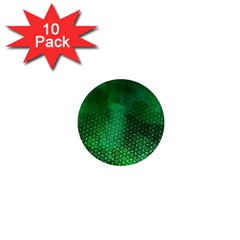 Ombre Green Abstract Forest 1  Mini Magnet (10 Pack)  by DanaeStudio