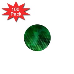 Ombre Green Abstract Forest 1  Mini Magnets (100 Pack)  by DanaeStudio