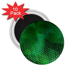 Ombre Green Abstract Forest 2 25  Magnets (10 Pack)  by DanaeStudio