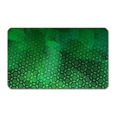 Ombre Green Abstract Forest Magnet (rectangular) by DanaeStudio