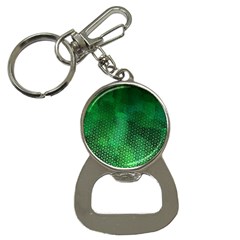 Ombre Green Abstract Forest Bottle Opener Key Chains by DanaeStudio