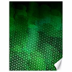 Ombre Green Abstract Forest Canvas 18  X 24   by DanaeStudio