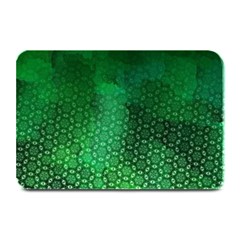 Ombre Green Abstract Forest Plate Mats by DanaeStudio