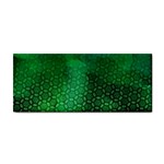 Ombre Green Abstract Forest Hand Towel Front