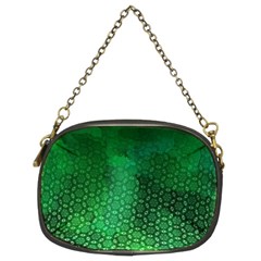 Ombre Green Abstract Forest Chain Purses (two Sides)  by DanaeStudio