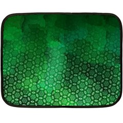 Ombre Green Abstract Forest Fleece Blanket (mini) by DanaeStudio