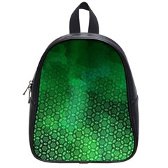 Ombre Green Abstract Forest School Bags (small)  by DanaeStudio