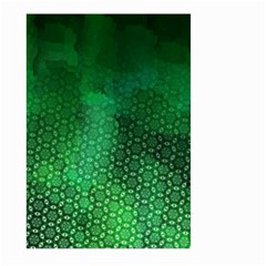 Ombre Green Abstract Forest Large Garden Flag (two Sides) by DanaeStudio