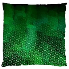 Ombre Green Abstract Forest Standard Flano Cushion Case (one Side) by DanaeStudio