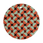 Modernist Geometric Tiles Ornament (Round)  Front