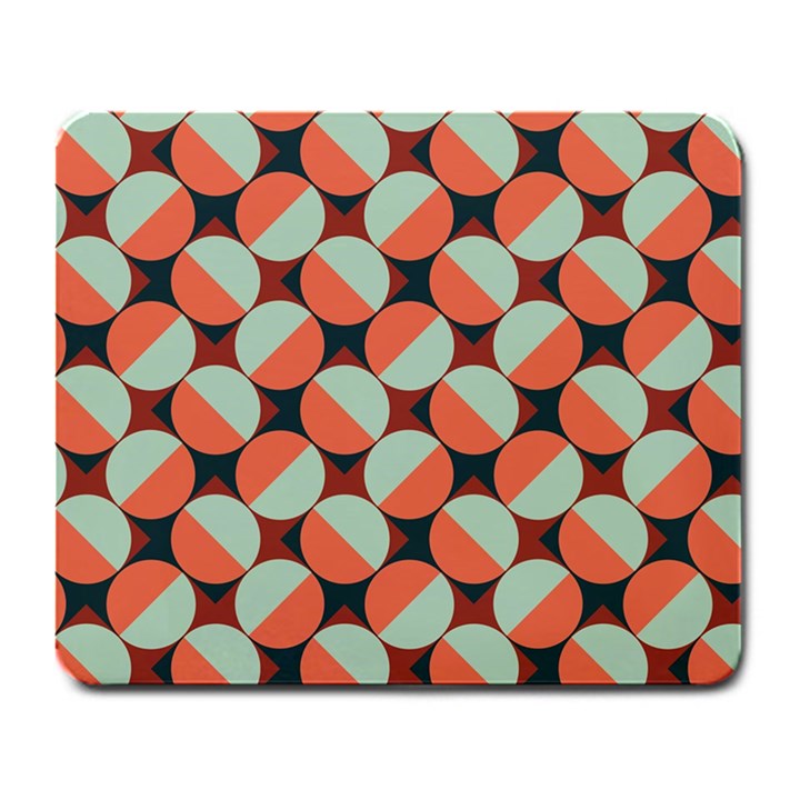 Modernist Geometric Tiles Large Mousepads