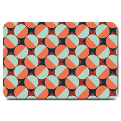 Modernist Geometric Tiles Large Doormat  by DanaeStudio