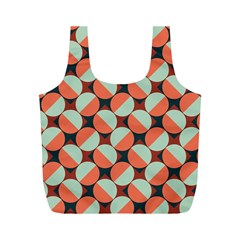 Modernist Geometric Tiles Full Print Recycle Bags (m)  by DanaeStudio