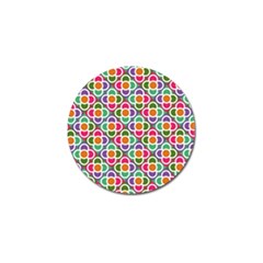 Modernist Floral Tiles Golf Ball Marker (4 Pack) by DanaeStudio