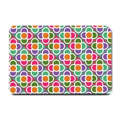 Modernist Floral Tiles Small Doormat  by DanaeStudio