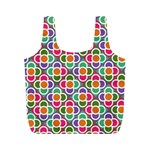 Modernist Floral Tiles Full Print Recycle Bags (M)  Front