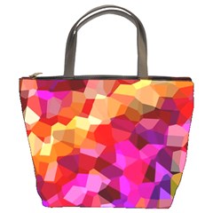 Geometric Fall Pattern Bucket Bags by DanaeStudio