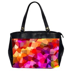 Geometric Fall Pattern Office Handbags (2 Sides)  by DanaeStudio