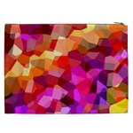 Geometric Fall Pattern Cosmetic Bag (XXL)  Back