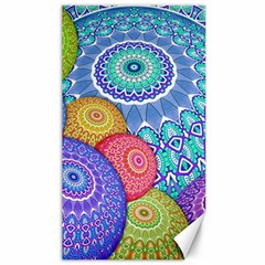 India Ornaments Mandala Balls Multicolored Canvas 40  X 72   by EDDArt