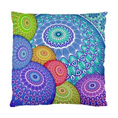 India Ornaments Mandala Balls Multicolored Standard Cushion Case (two Sides) by EDDArt